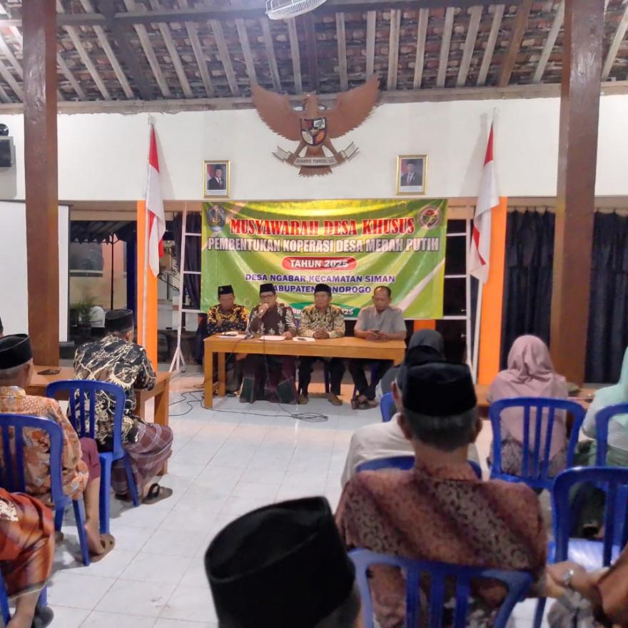 MUSYAWARAH DESA KHUSUS PEMBENTUKAN KOPERASI MERAH PUTIH